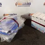 LOTE 118 - 04 TERMÔMETROS DIGITAL E 10 MASCARAS DE PROTEÇÃO. (NO ESTADO) ATENÇÃO! FAZER A VISITAÇÃO ANTES DE ARREMATAR, NÃO SABEMOS SE FUNCIONA. LEILÃO NÃO TEM GARANTIA E NEM DEVOLUÇÃO, SUJEITO A POSSÍVEIS AVARIAS VISÍVEIS/OCULTAS E/OU AUSÊNCIA DE COMPONENTES.