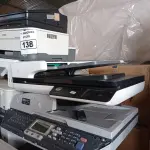 LOTE 138 - 01 APARELHO DE FAX E 05 IMPRESSORAS MARCAS E MODELOS DIVERSOS PARA RETIRADA DE PEÇAS. (NO ESTADO) ATENÇÃO! FAZER A VISITAÇÃO ANTES DE ARREMATAR, NÃO SABEMOS SE FUNCIONA. LEILÃO NÃO TEM GARANTIA E NEM DEVOLUÇÃO, SUJEITO A POSSÍVEIS AVARIAS VISÍVEIS/OCULTAS E/OU AUSÊNCIA DE COMPONENTES.