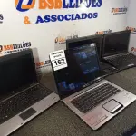 LOTE 162 - 04 NOTEBOOK’S MARCAS E MODELOS DIVERSOS PARA RETIRADA DE PEÇAS. (NO ESTADO) ATENÇÃO! FAZER A VISITAÇÃO ANTES DE ARREMATAR, NÃO SABEMOS SE FUNCIONA. LEILÃO NÃO TEM GARANTIA E NEM DEVOLUÇÃO, SUJEITO A POSSÍVEIS AVARIAS VISÍVEIS/OCULTAS E/OU AUSÊNCIA DE COMPONENTES.