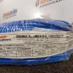 LOTE 160 - 01 ROLO DE CABO FLEXÍVEL 100M 1X4MM NA COR AZUL (NOVO). (NO ESTADO) ATENÇÃO! FAZER A VISITAÇÃO ANTES DE ARREMATAR, NÃO SABEMOS SE FUNCIONA. LEILÃO NÃO TEM GARANTIA E NEM DEVOLUÇÃO, SUJEITO A POSSÍVEIS AVARIAS VISÍVEIS/OCULTAS E/OU AUSÊNCIA DE COMPONENTES.