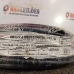 LOTE 130 - 01 ROLO DE CABO FLEXÍVEL 100M 1X10MM NA COR PRETA (NOVO). (NO ESTADO) ATENÇÃO! FAZER A VISITAÇÃO ANTES DE ARREMATAR, NÃO SABEMOS SE FUNCIONA. LEILÃO NÃO TEM GARANTIA E NEM DEVOLUÇÃO, SUJEITO A POSSÍVEIS AVARIAS VISÍVEIS/OCULTAS E/OU AUSÊNCIA DE COMPONENTES.