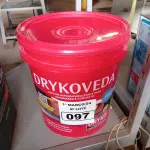LOTE 097 - 01 BALDE DE DRYKOVEDA, ADITIVO IMPERMEABILIZANTE PARA ARGAMASSA E CONCRETO 18L. (NO ESTADO) ATENÇÃO! FAZER A VISITAÇÃO ANTES DE ARREMATAR, NÃO SABEMOS SE FUNCIONA. LEILÃO NÃO TEM GARANTIA E NEM DEVOLUÇÃO, SUJEITO A POSSÍVEIS AVARIAS VISÍVEIS/OCULTAS E/OU AUSÊNCIA DE COMPONENTES.
