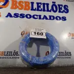 LOTE 160 - 01 ROLO DE CABO FLEXÍVEL 100M 1X4MM NA COR AZUL (NOVO). (NO ESTADO) ATENÇÃO! FAZER A VISITAÇÃO ANTES DE ARREMATAR, NÃO SABEMOS SE FUNCIONA. LEILÃO NÃO TEM GARANTIA E NEM DEVOLUÇÃO, SUJEITO A POSSÍVEIS AVARIAS VISÍVEIS/OCULTAS E/OU AUSÊNCIA DE COMPONENTES.