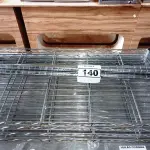 LOTE 140 - 01 ESTANTE GRADEADA DESMONTADA COM 04 PRATELEIRAS. (NO ESTADO. LEILÃO NÃO TEM GARANTIA E NEM DEVOLUÇÃO).