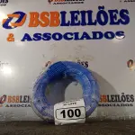 LOTE 100 - 01 ROLO DE CABO FLEXÍVEL 100M 1X4MM NA COR AZUL (NOVO). (NO ESTADO) ATENÇÃO! FAZER A VISITAÇÃO ANTES DE ARREMATAR, NÃO SABEMOS SE FUNCIONA. LEILÃO NÃO TEM GARANTIA E NEM DEVOLUÇÃO, SUJEITO A POSSÍVEIS AVARIAS VISÍVEIS/OCULTAS E/OU AUSÊNCIA DE COMPONENTES.
