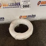 LOTE 080 - 01 ROLO DE CABO FLEXÍVEL 100M 1X4MM NA COR BRANCA (NOVO). (NO ESTADO) ATENÇÃO! FAZER A VISITAÇÃO ANTES DE ARREMATAR, NÃO SABEMOS SE FUNCIONA. LEILÃO NÃO TEM GARANTIA E NEM DEVOLUÇÃO, SUJEITO A POSSÍVEIS AVARIAS VISÍVEIS/OCULTAS E/OU AUSÊNCIA DE COMPONENTES.
