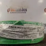LOTE 090 - 01 ROLO DE CABO FLEXÍVEL 100M 1X4MM NA COR VERDE (NOVO). (NO ESTADO) ATENÇÃO! FAZER A VISITAÇÃO ANTES DE ARREMATAR, NÃO SABEMOS SE FUNCIONA. LEILÃO NÃO TEM GARANTIA E NEM DEVOLUÇÃO, SUJEITO A POSSÍVEIS AVARIAS VISÍVEIS/OCULTAS E/OU AUSÊNCIA DE COMPONENTES.