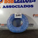 LOTE 040 - 01 ROLO DE CABO FLEXÍVEL 100M 1X10MM NA COR AZUL (NOVO). (NO ESTADO) ATENÇÃO! FAZER A VISITAÇÃO ANTES DE ARREMATAR, NÃO SABEMOS SE FUNCIONA. LEILÃO NÃO TEM GARANTIA E NEM DEVOLUÇÃO, SUJEITO A POSSÍVEIS AVARIAS VISÍVEIS/OCULTAS E/OU AUSÊNCIA DE COMPONENTES.