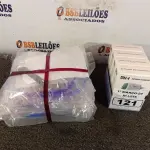 LOTE 121 - 04 TERMÔMETROS DIGITAL E 10 MASCARAS DE PROTEÇÃO. (NO ESTADO) ATENÇÃO! FAZER A VISITAÇÃO ANTES DE ARREMATAR, NÃO SABEMOS SE FUNCIONA. LEILÃO NÃO TEM GARANTIA E NEM DEVOLUÇÃO, SUJEITO A POSSÍVEIS AVARIAS VISÍVEIS/OCULTAS E/OU AUSÊNCIA DE COMPONENTES.