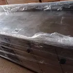 LOTE 142 - 01 BALCÃO SECO COM ESPELHO EM AÇO INOX 05 PORTAS, MEDINDO 308CMX61CM. (NO ESTADO, NÃO SABEMOS SE FUNCIONA. LEILÃO NÃO TEM GARANTIA E NEM DEVOLUÇÃO).