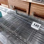 LOTE 140 - 01 ESTANTE GRADEADA DESMONTADA COM 04 PRATELEIRAS. (NO ESTADO. LEILÃO NÃO TEM GARANTIA E NEM DEVOLUÇÃO).