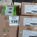 LOTE 139 - 01 LOTE COM GRANDE QUANTIDADE DE ESPELHOS PARA TOMADA PL 4X4 P/2 TOMADA FIXA DE EMBUTIR. (NO ESTADO) ATENÇÃO! FAZER A VISITAÇÃO ANTES DE ARREMATAR, NÃO SABEMOS SE FUNCIONA. LEILÃO NÃO TEM GARANTIA E NEM DEVOLUÇÃO, SUJEITO A POSSÍVEIS AVARIAS VISÍVEIS/OCULTAS E/OU AUSÊNCIA DE COMPONENTES.