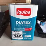 LOTE 142 - 01 LATA DE TINTA IQUINE DIATEX PINTA MAIS 18L FOSCO AVELUDADO COR VERDE PISCINA. (NO ESTADO) ATENÇÃO! FAZER A VISITAÇÃO ANTES DE ARREMATAR, NÃO SABEMOS SE FUNCIONA. LEILÃO NÃO TEM GARANTIA E NEM DEVOLUÇÃO, SUJEITO A POSSÍVEIS AVARIAS VISÍVEIS/OCULTAS E/OU AUSÊNCIA DE COMPONENTES.