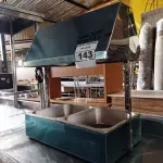 LOTE 143 - 01 AQUECEDOR DE BATATAS COM 02 CUBAS E 02 LÂMPADAS DE INFRAVERMELHO PARA SECAGEM. (NOVO)(NO ESTADO. LEILÃO NÃO TEM GARANTIA E NEM DEVOLUÇÃO).