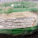 LOTE 180 - 01 ROLO DE CABO FLEXÍVEL 100M 1X4MM NA COR VERDE (NOVO). (NO ESTADO) ATENÇÃO! FAZER A VISITAÇÃO ANTES DE ARREMATAR, NÃO SABEMOS SE FUNCIONA. LEILÃO NÃO TEM GARANTIA E NEM DEVOLUÇÃO, SUJEITO A POSSÍVEIS AVARIAS VISÍVEIS/OCULTAS E/OU AUSÊNCIA DE COMPONENTES.