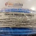 LOTE 260 - 01 ROLO DE CABO FLEXÍVEL 100M 1X10MM NA COR AZUL (NOVO). (NO ESTADO) ATENÇÃO! FAZER A VISITAÇÃO ANTES DE ARREMATAR, NÃO SABEMOS SE FUNCIONA. LEILÃO NÃO TEM GARANTIA E NEM DEVOLUÇÃO, SUJEITO A POSSÍVEIS AVARIAS VISÍVEIS/OCULTAS E/OU AUSÊNCIA DE COMPONENTES.