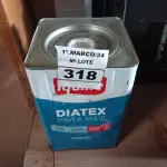 LOTE 318 - 01 LATA DE TINTA IQUINE DIATEX PINTA MAIS 18L FOSCO BASE “P”. (NO ESTADO) ATENÇÃO! FAZER A VISITAÇÃO ANTES DE ARREMATAR, NÃO SABEMOS SE FUNCIONA. LEILÃO NÃO TEM GARANTIA E NEM DEVOLUÇÃO, SUJEITO A POSSÍVEIS AVARIAS VISÍVEIS/OCULTAS E/OU AUSÊNCIA DE COMPONENTES.