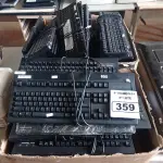 LOTE 359 - 01 LOTE COM VÁRIOS TECLADOS PARA PC MARCAS E MODELOS DIVERSOS. (NO ESTADO) ATENÇÃO! FAZER A VISITAÇÃO ANTES DE ARREMATAR, NÃO SABEMOS SE FUNCIONA. LEILÃO NÃO TEM GARANTIA E NEM DEVOLUÇÃO, SUJEITO A POSSÍVEIS AVARIAS VISÍVEIS/OCULTAS E/OU AUSÊNCIA DE COMPONENTES.