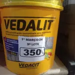 LOTE 350 - 01 BALDE DE VEDALIT, ADITIVO PLASTIFICANTE CONCENTRADO PARA ARGAMASSA DE ASSENTAMENTO E REBOCO CONVENCIONAL 18L.  (NO ESTADO) ATENÇÃO! FAZER A VISITAÇÃO ANTES DE ARREMATAR, NÃO SABEMOS SE FUNCIONA. LEILÃO NÃO TEM GARANTIA E NEM DEVOLUÇÃO, SUJEITO A POSSÍVEIS AVARIAS VISÍVEIS/OCULTAS E/OU AUSÊNCIA DE COMPONENTES.