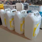 LOTE 526 - 20 LITROS DE DESINFETANTE HOSPITALAR PARA SUPERFÍCIES FIXAS E ARTIGOS NÃO CÍTRICOS. (NO ESTADO) ATENÇÃO! FAZER A VISITAÇÃO ANTES DE ARREMATAR, NÃO SABEMOS SE FUNCIONA. LEILÃO NÃO TEM GARANTIA E NEM DEVOLUÇÃO, SUJEITO A POSSÍVEIS AVARIAS VISÍVEIS/OCULTAS E/OU AUSÊNCIA DE COMPONENTES.