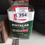 LOTE 354 - 01 LATA DE TINTA IQUINE PINTALAR FOSCO AVELUDADO 18L COR VERDE PISCINA. (NO ESTADO) ATENÇÃO! FAZER A VISITAÇÃO ANTES DE ARREMATAR, NÃO SABEMOS SE FUNCIONA. LEILÃO NÃO TEM GARANTIA E NEM DEVOLUÇÃO, SUJEITO A POSSÍVEIS AVARIAS VISÍVEIS/OCULTAS E/OU AUSÊNCIA DE COMPONENTES.