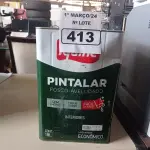 LOTE 413 - 01 LATA DE TINTA IQUINE PINTALAR FOSCO AVELUDADO 18L COR VERDE PISCINA. (NO ESTADO) ATENÇÃO! FAZER A VISITAÇÃO ANTES DE ARREMATAR, NÃO SABEMOS SE FUNCIONA. LEILÃO NÃO TEM GARANTIA E NEM DEVOLUÇÃO, SUJEITO A POSSÍVEIS AVARIAS VISÍVEIS/OCULTAS E/OU AUSÊNCIA DE COMPONENTES.