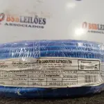 LOTE 220 - 01 ROLO DE CABO FLEXÍVEL 100M 1X10MM NA COR AZUL(NOVO). (NO ESTADO) ATENÇÃO! FAZER A VISITAÇÃO ANTES DE ARREMATAR, NÃO SABEMOS SE FUNCIONA. LEILÃO NÃO TEM GARANTIA E NEM DEVOLUÇÃO, SUJEITO A POSSÍVEIS AVARIAS VISÍVEIS/OCULTAS E/OU AUSÊNCIA DE COMPONENTES.