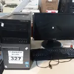 LOTE 327 - 01 CPU, 01 MONITOR E 01 TECLADO. (NO ESTADO) ATENÇÃO! FAZER A VISITAÇÃO ANTES DE ARREMATAR, NÃO SABEMOS SE FUNCIONA. LEILÃO NÃO TEM GARANTIA E NEM DEVOLUÇÃO, SUJEITO A POSSÍVEIS AVARIAS VISÍVEIS/OCULTAS E/OU AUSÊNCIA DE COMPONENTES.