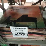LOTE 257 - 01 LOTE COM VÁRIOS DISCOS DE VINIL. (NO ESTADO) ATENÇÃO! FAZER A VISITAÇÃO ANTES DE ARREMATAR, NÃO SABEMOS SE FUNCIONA. LEILÃO NÃO TEM GARANTIA E NEM DEVOLUÇÃO, SUJEITO A POSSÍVEIS AVARIAS VISÍVEIS/OCULTAS E/OU AUSÊNCIA DE COMPONENTES.