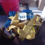 LOTE 503 - 05 CINTAS DE SEGURANÇA. (NO ESTADO) ATENÇÃO! FAZER A VISITAÇÃO ANTES DE ARREMATAR, NÃO SABEMOS SE FUNCIONA. LEILÃO NÃO TEM GARANTIA E NEM DEVOLUÇÃO, SUJEITO A POSSÍVEIS AVARIAS VISÍVEIS/OCULTAS E/OU AUSÊNCIA DE COMPONENTES.