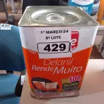 LOTE 429 - 01 LATA DE TINTA IQUINE DELANIL RENDE MUITO 18L FOSCO BASE “C”. (NO ESTADO) ATENÇÃO! FAZER A VISITAÇÃO ANTES DE ARREMATAR, NÃO SABEMOS SE FUNCIONA. LEILÃO NÃO TEM GARANTIA E NEM DEVOLUÇÃO, SUJEITO A POSSÍVEIS AVARIAS VISÍVEIS/OCULTAS E/OU AUSÊNCIA DE COMPONENTES.