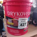 LOTE 427 - 01 BALDE DE DRYKOVEDA, ADITIVO IMPERMEABILIZANTE PARA ARGAMASSA E CONCRETO 18L. (NO ESTADO) ATENÇÃO! FAZER A VISITAÇÃO ANTES DE ARREMATAR, NÃO SABEMOS SE FUNCIONA. LEILÃO NÃO TEM GARANTIA E NEM DEVOLUÇÃO, SUJEITO A POSSÍVEIS AVARIAS VISÍVEIS/OCULTAS E/OU AUSÊNCIA DE COMPONENTES.