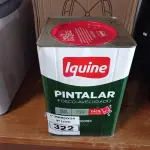 LOTE 322 - 01 LATA DE TINTA IQUINE PINTALAR FOSCO AVELUDADO 18L NA COR VERDE PISCINA. (NO ESTADO) ATENÇÃO! FAZER A VISITAÇÃO ANTES DE ARREMATAR, NÃO SABEMOS SE FUNCIONA. LEILÃO NÃO TEM GARANTIA E NEM DEVOLUÇÃO, SUJEITO A POSSÍVEIS AVARIAS VISÍVEIS/OCULTAS E/OU AUSÊNCIA DE COMPONENTES.