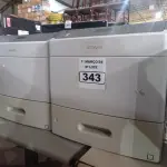 LOTE 343 - 02 IMPRESSORAS IMPRESSORA A LASER LEXMARK T654DN. (NO ESTADO) ATENÇÃO! FAZER A VISITAÇÃO ANTES DE ARREMATAR, NÃO SABEMOS SE FUNCIONA. LEILÃO NÃO TEM GARANTIA E NEM DEVOLUÇÃO, SUJEITO A POSSÍVEIS AVARIAS VISÍVEIS/OCULTAS E/OU AUSÊNCIA DE COMPONENTES.
