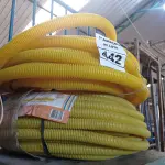 LOTE 442 - 02 ROLOS DE MANGUEIRA CORRUGADA. (NO ESTADO) ATENÇÃO! FAZER A VISITAÇÃO ANTES DE ARREMATAR, NÃO SABEMOS SE FUNCIONA. LEILÃO NÃO TEM GARANTIA E NEM DEVOLUÇÃO, SUJEITO A POSSÍVEIS AVARIAS VISÍVEIS/OCULTAS E/OU AUSÊNCIA DE COMPONENTES.