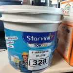 LOTE 328 - 01 BALDE DE MASSA ACRÍLICA STAR VINIL TOK PVA 16L. (NO ESTADO) ATENÇÃO! FAZER A VISITAÇÃO ANTES DE ARREMATAR, NÃO SABEMOS SE FUNCIONA. LEILÃO NÃO TEM GARANTIA E NEM DEVOLUÇÃO, SUJEITO A POSSÍVEIS AVARIAS VISÍVEIS/OCULTAS E/OU AUSÊNCIA DE COMPONENTES.