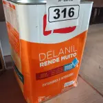 LOTE 316 - 01 LATA DE TINTA IQUINE DELANIL RENDE MUITO 18L FOSCO BASE “C”. (NO ESTADO) ATENÇÃO! FAZER A VISITAÇÃO ANTES DE ARREMATAR, NÃO SABEMOS SE FUNCIONA. LEILÃO NÃO TEM GARANTIA E NEM DEVOLUÇÃO, SUJEITO A POSSÍVEIS AVARIAS VISÍVEIS/OCULTAS E/OU AUSÊNCIA DE COMPONENTES.