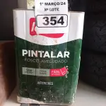 LOTE 354 - 01 LATA DE TINTA IQUINE PINTALAR FOSCO AVELUDADO 18L COR VERDE PISCINA. (NO ESTADO) ATENÇÃO! FAZER A VISITAÇÃO ANTES DE ARREMATAR, NÃO SABEMOS SE FUNCIONA. LEILÃO NÃO TEM GARANTIA E NEM DEVOLUÇÃO, SUJEITO A POSSÍVEIS AVARIAS VISÍVEIS/OCULTAS E/OU AUSÊNCIA DE COMPONENTES.