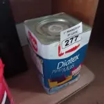 LOTE 277 - 01 LATA DE TINTA IQUINE DIATEX PINTA MAIS 18L FOSCO BASE “P”. (NO ESTADO) ATENÇÃO! FAZER A VISITAÇÃO ANTES DE ARREMATAR, NÃO SABEMOS SE FUNCIONA. LEILÃO NÃO TEM GARANTIA E NEM DEVOLUÇÃO, SUJEITO A POSSÍVEIS AVARIAS VISÍVEIS/OCULTAS E/OU AUSÊNCIA DE COMPONENTES.