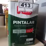 LOTE 413 - 01 LATA DE TINTA IQUINE PINTALAR FOSCO AVELUDADO 18L COR VERDE PISCINA. (NO ESTADO) ATENÇÃO! FAZER A VISITAÇÃO ANTES DE ARREMATAR, NÃO SABEMOS SE FUNCIONA. LEILÃO NÃO TEM GARANTIA E NEM DEVOLUÇÃO, SUJEITO A POSSÍVEIS AVARIAS VISÍVEIS/OCULTAS E/OU AUSÊNCIA DE COMPONENTES.