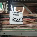 LOTE 257 - 01 LOTE COM VÁRIOS DISCOS DE VINIL. (NO ESTADO) ATENÇÃO! FAZER A VISITAÇÃO ANTES DE ARREMATAR, NÃO SABEMOS SE FUNCIONA. LEILÃO NÃO TEM GARANTIA E NEM DEVOLUÇÃO, SUJEITO A POSSÍVEIS AVARIAS VISÍVEIS/OCULTAS E/OU AUSÊNCIA DE COMPONENTES.