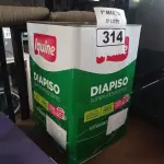 LOTE 314 - 01 LATA DE TINTA IQUINE DIAPISO 18L NA COR VERMELHA. (NO ESTADO) ATENÇÃO! FAZER A VISITAÇÃO ANTES DE ARREMATAR, NÃO SABEMOS SE FUNCIONA. LEILÃO NÃO TEM GARANTIA E NEM DEVOLUÇÃO, SUJEITO A POSSÍVEIS AVARIAS VISÍVEIS/OCULTAS E/OU AUSÊNCIA DE COMPONENTES.