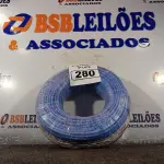 LOTE 280 - 01 ROLO DE CABO FLEXÍVEL 100M 1X10MM NA COR AZUL (NOVO). (NO ESTADO) ATENÇÃO! FAZER A VISITAÇÃO ANTES DE ARREMATAR, NÃO SABEMOS SE FUNCIONA. LEILÃO NÃO TEM GARANTIA E NEM DEVOLUÇÃO, SUJEITO A POSSÍVEIS AVARIAS VISÍVEIS/OCULTAS E/OU AUSÊNCIA DE COMPONENTES.