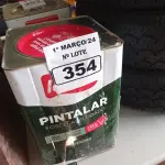 LOTE 354 - 01 LATA DE TINTA IQUINE PINTALAR FOSCO AVELUDADO 18L COR VERDE PISCINA. (NO ESTADO) ATENÇÃO! FAZER A VISITAÇÃO ANTES DE ARREMATAR, NÃO SABEMOS SE FUNCIONA. LEILÃO NÃO TEM GARANTIA E NEM DEVOLUÇÃO, SUJEITO A POSSÍVEIS AVARIAS VISÍVEIS/OCULTAS E/OU AUSÊNCIA DE COMPONENTES.