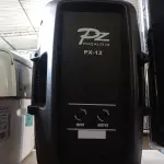 LOTE 457 - 01 CAIXA DE SOM PZ PROPASSIVE PX-12. (NO ESTADO) ATENÇÃO! FAZER A VISITAÇÃO ANTES DE ARREMATAR, NÃO SABEMOS SE FUNCIONA. LEILÃO NÃO TEM GARANTIA E NEM DEVOLUÇÃO, SUJEITO A POSSÍVEIS AVARIAS VISÍVEIS/OCULTAS E/OU AUSÊNCIA DE COMPONENTES.