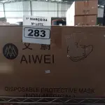 LOTE 283 - 01 CAIXA COM APROXIMADAMENTE 2.000 MASCARAS DESCARTÁVEIS. (NO ESTADO) ATENÇÃO! FAZER A VISITAÇÃO ANTES DE ARREMATAR, NÃO SABEMOS SE FUNCIONA. LEILÃO NÃO TEM GARANTIA E NEM DEVOLUÇÃO, SUJEITO A POSSÍVEIS AVARIAS VISÍVEIS/OCULTAS E/OU AUSÊNCIA DE COMPONENTES.