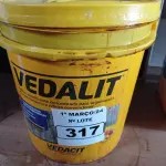 LOTE 317 - 01 BALDE DE VEDALIT, ADITIVO PLASTIFICANTE CONCENTRADO PARA ARGAMASSA DE ASSENTAMENTO E REBOCO CONVENCIONAL 18L.  (NO ESTADO) ATENÇÃO! FAZER A VISITAÇÃO ANTES DE ARREMATAR, NÃO SABEMOS SE FUNCIONA. LEILÃO NÃO TEM GARANTIA E NEM DEVOLUÇÃO, SUJEITO A POSSÍVEIS AVARIAS VISÍVEIS/OCULTAS E/OU AUSÊNCIA DE COMPONENTES.