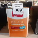 LOTE 369 - 01 LATA DE TINTA IQUINE INTERIORES/EXTERIORES DELANIL RENDE MUITO FOSCO BASE. (NO ESTADO) ATENÇÃO! FAZER A VISITAÇÃO ANTES DE ARREMATAR, NÃO SABEMOS SE FUNCIONA. LEILÃO NÃO TEM GARANTIA E NEM DEVOLUÇÃO, SUJEITO A POSSÍVEIS AVARIAS VISÍVEIS/OCULTAS E/OU AUSÊNCIA DE COMPONENTES.