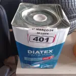LOTE 401 - 01 LATA DE TINTA IQUINE DIATEX PINTA MAIS 18L FOSCO BASE “P”. (NO ESTADO) ATENÇÃO! FAZER A VISITAÇÃO ANTES DE ARREMATAR, NÃO SABEMOS SE FUNCIONA. LEILÃO NÃO TEM GARANTIA E NEM DEVOLUÇÃO, SUJEITO A POSSÍVEIS AVARIAS VISÍVEIS/OCULTAS E/OU AUSÊNCIA DE COMPONENTES.