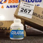 LOTE 267 - 02 CAIXAS COM COLA TUBO ST. (NO ESTADO) ATENÇÃO! FAZER A VISITAÇÃO ANTES DE ARREMATAR, NÃO SABEMOS SE FUNCIONA. LEILÃO NÃO TEM GARANTIA E NEM DEVOLUÇÃO, SUJEITO A POSSÍVEIS AVARIAS VISÍVEIS/OCULTAS E/OU AUSÊNCIA DE COMPONENTES.
